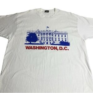 Vintage 90s Souvenir Tourist Washington D.C. Trip T-shirt Size XL KC